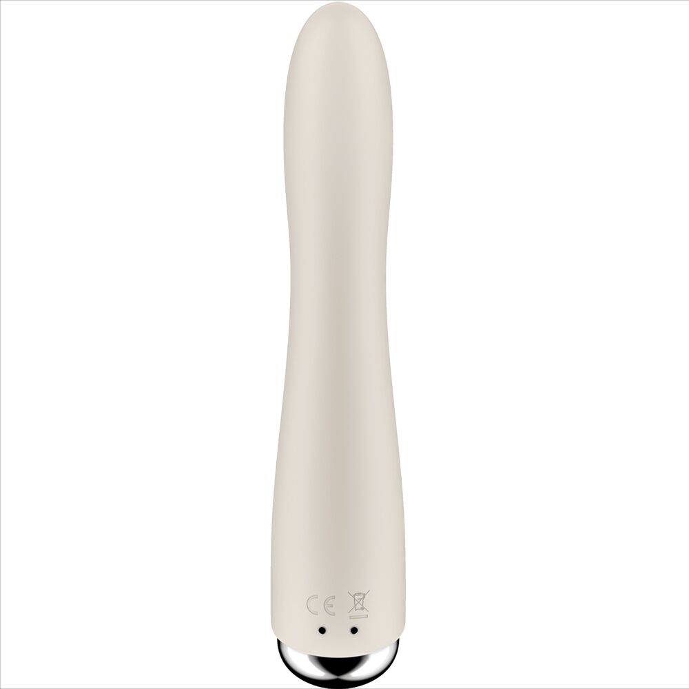 SATISFYER - WIBRATOR OBROTOWY Z FUNKCJĄ WIBRACJI DO PUNKTU G W KOLORZE BEŻOWYM SPINNING VIBE 1