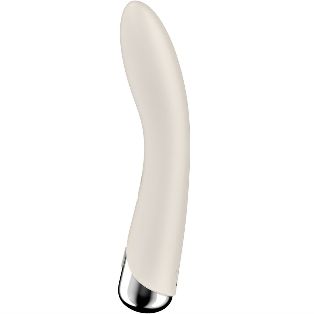 SATISFYER - WIBRATOR OBROTOWY Z FUNKCJĄ WIBRACJI DO PUNKTU G W KOLORZE BEŻOWYM SPINNING VIBE 1