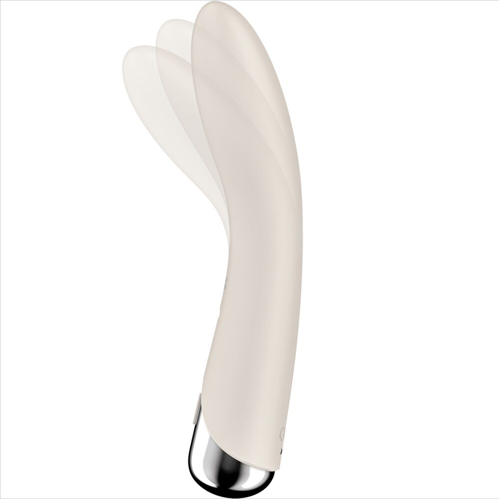 SATISFYER - WIBRATOR OBROTOWY Z FUNKCJĄ WIBRACJI DO PUNKTU G W KOLORZE BEŻOWYM SPINNING VIBE 1
