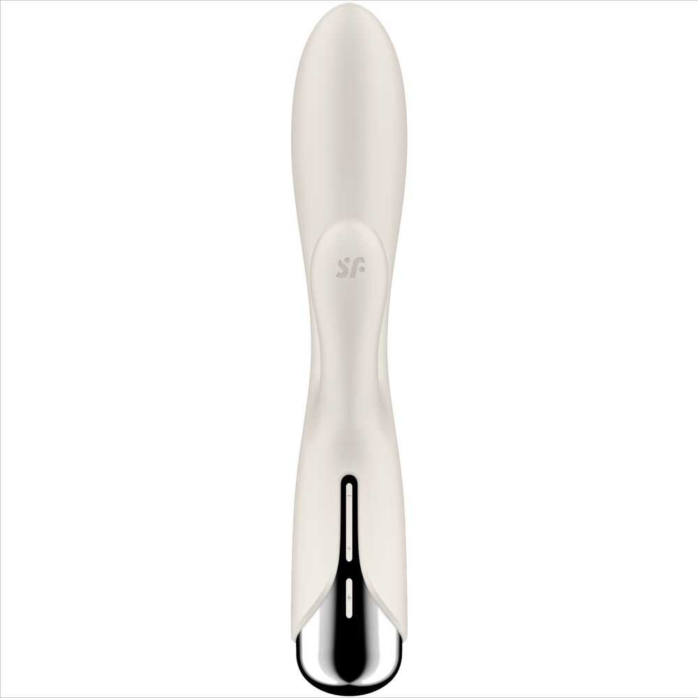 SATISFYER - WIBRUJĄCY KRÓLICZEK 1 STYMULATOR ŁECHTACZKI I PUNKTU G BEŻOWY