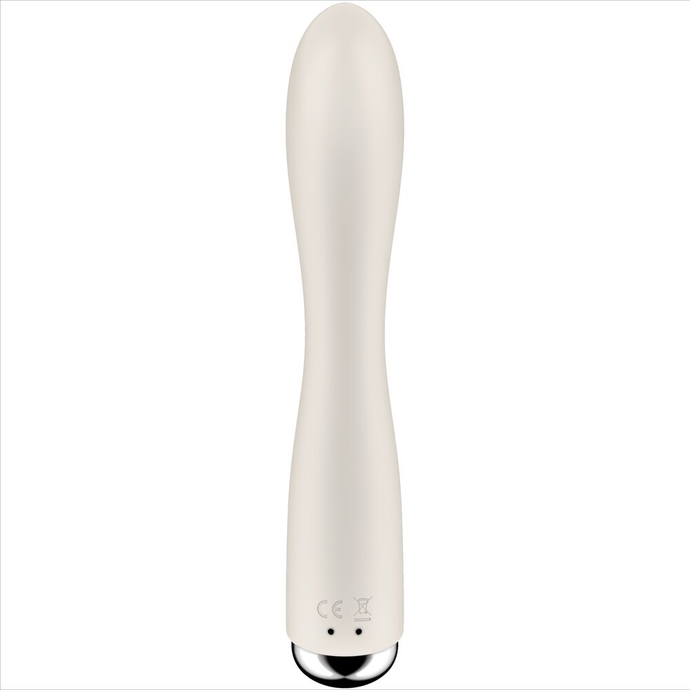 SATISFYER - WIBRUJĄCY KRÓLICZEK 1 STYMULATOR ŁECHTACZKI I PUNKTU G BEŻOWY