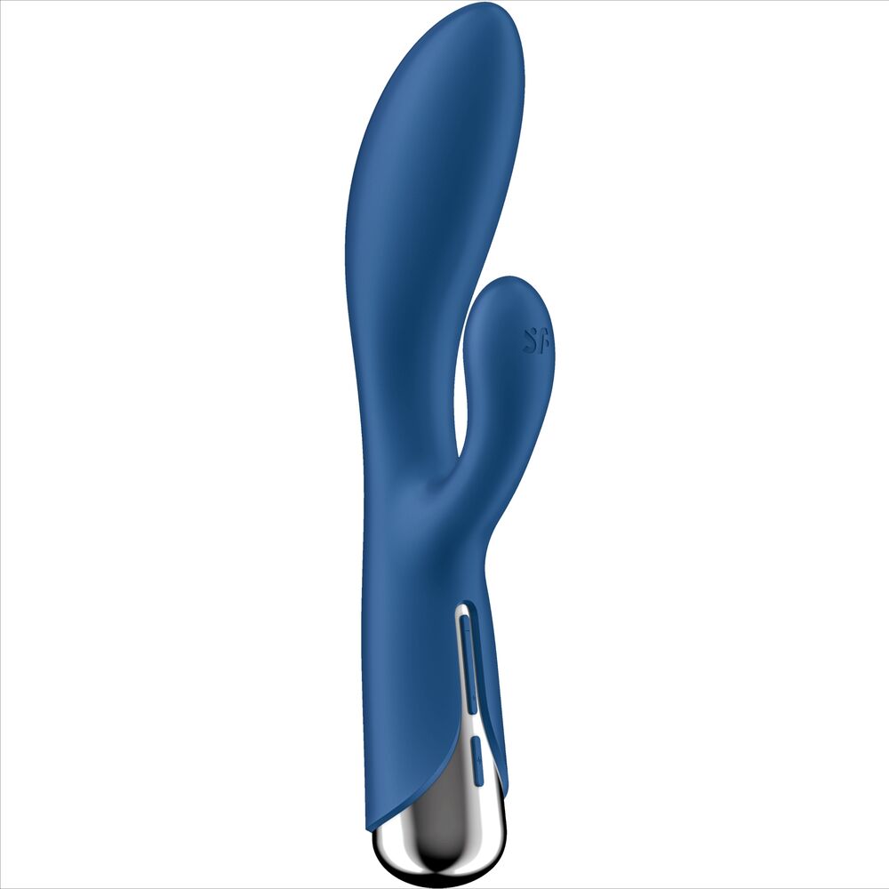 SATISFYER - WIBRATOR OBROTOWY KRÓLICZEK 1 STYMULACJA ŁECHTACZKI I PUNKTU G NIEBIESKI
