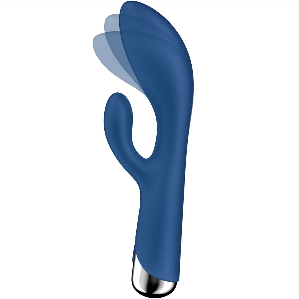 SATISFYER - WIBRATOR OBROTOWY KRÓLICZEK 1 STYMULACJA ŁECHTACZKI I PUNKTU G NIEBIESKI