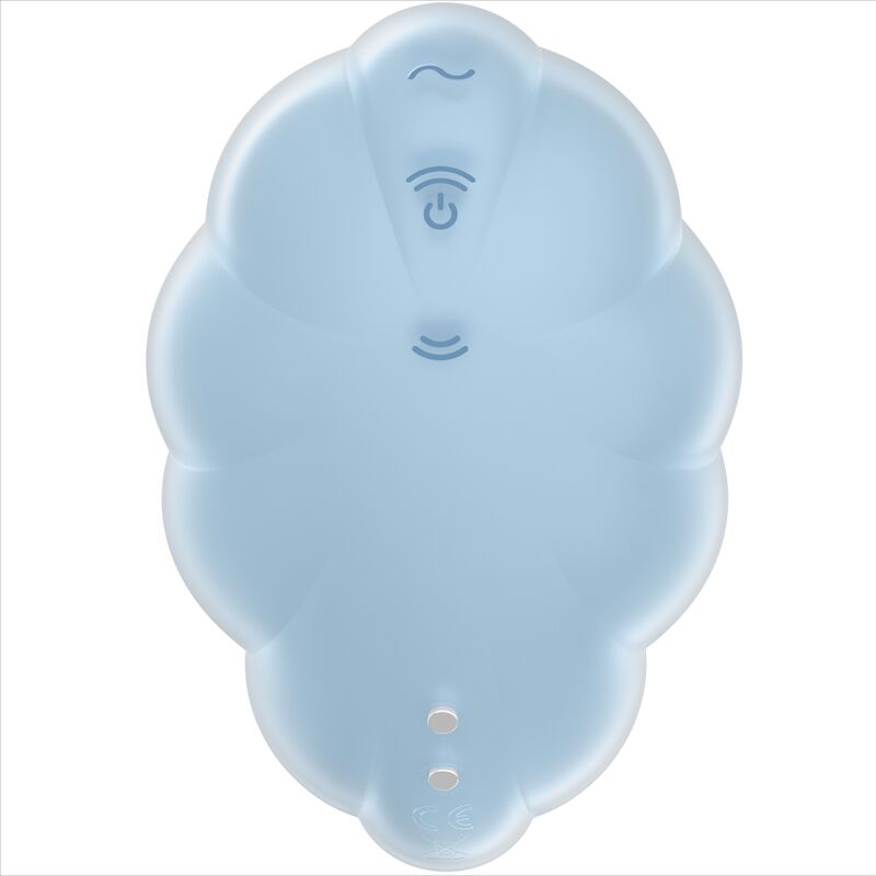 SATISFYER - CLOUD DANCER BLUE WIBRATOR Z PULSUJĄCYM POWIETRZEM