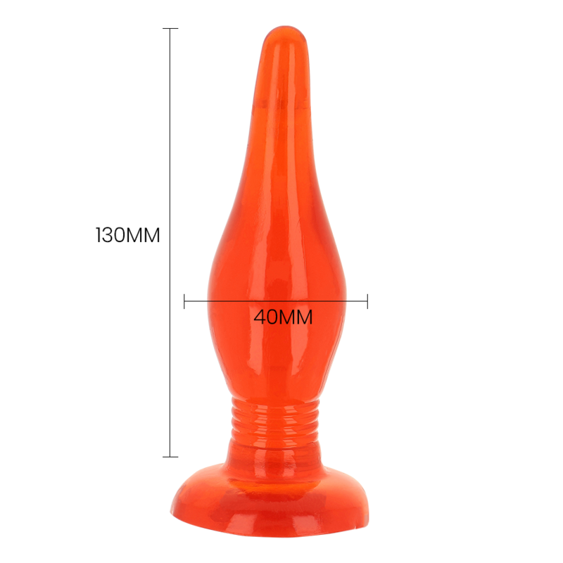 BAILE - CZERWONY MIĘKKI KOREK ANALNY 14,2 CM