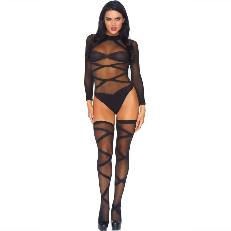 LEG AVENUE - 2-CZĘŚCIOWY ZESTAW BODY I POŃCZOCH