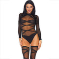 LEG AVENUE - 2-CZĘŚCIOWY ZESTAW BODY I POŃCZOCH