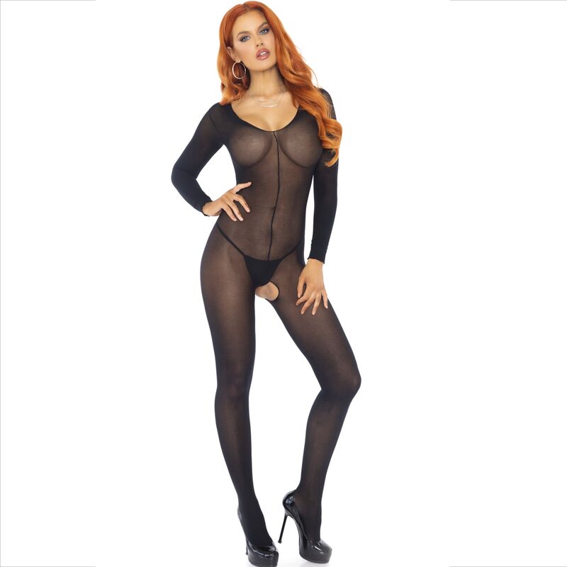 LEG AVENUE - BODYSTOCKING DŁUGI RĘKAW CZARNY
