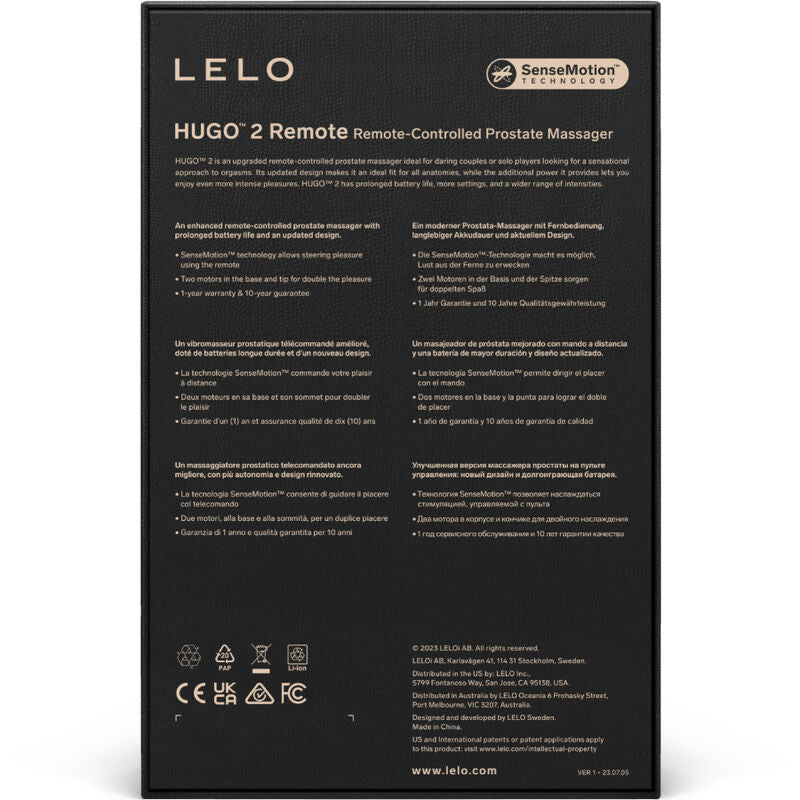 LELO - HUGO 2 ZIELONY PILOT ZDALNEGO STEROWANIA DO MASAŻU PROSTATY