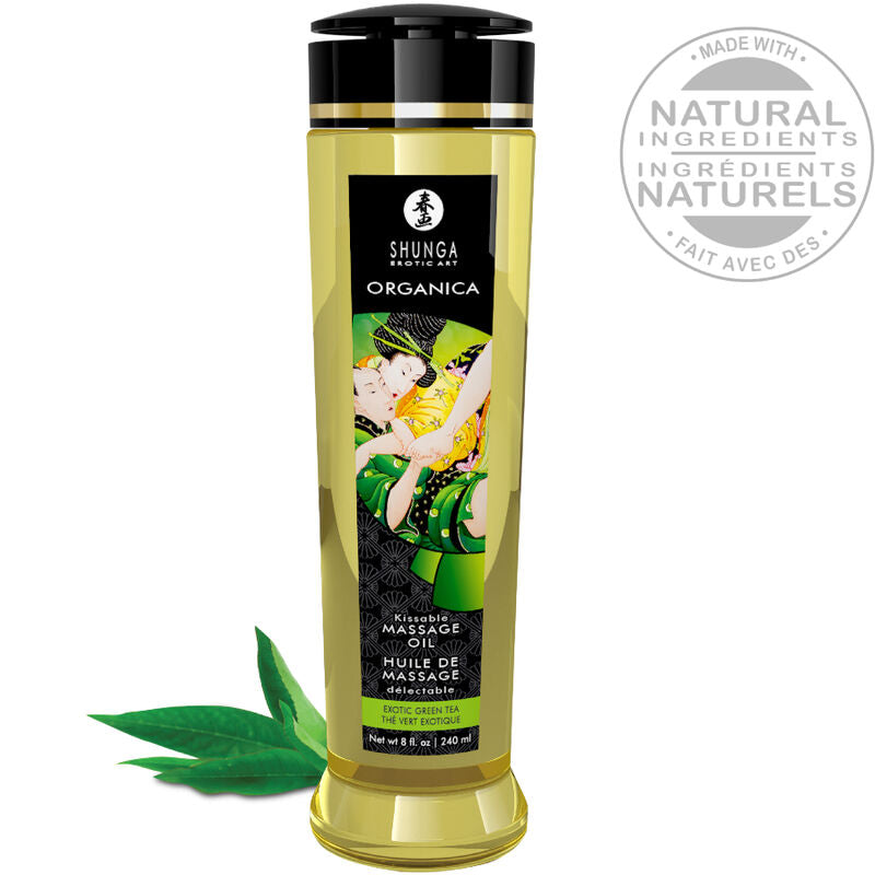 SHUNGA - ORGANICZNY OLEJEK DO MASAŻU ZIELONA HERBATA 240 ML