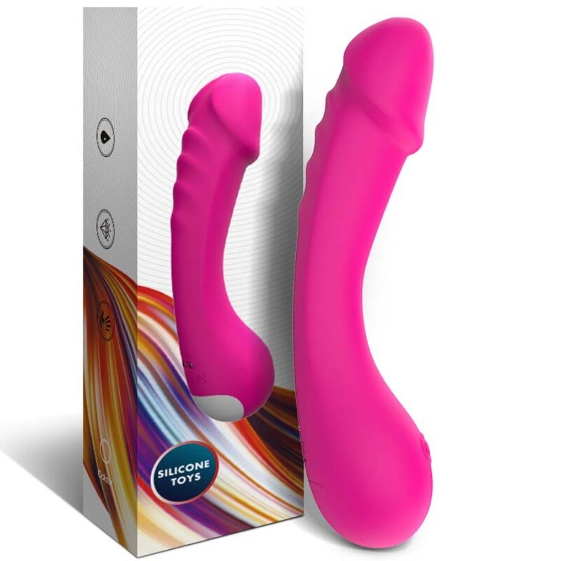 ARMONY - DILDO WIBRATOR NA PUNKT G SILIKONOWY FUKSJA
