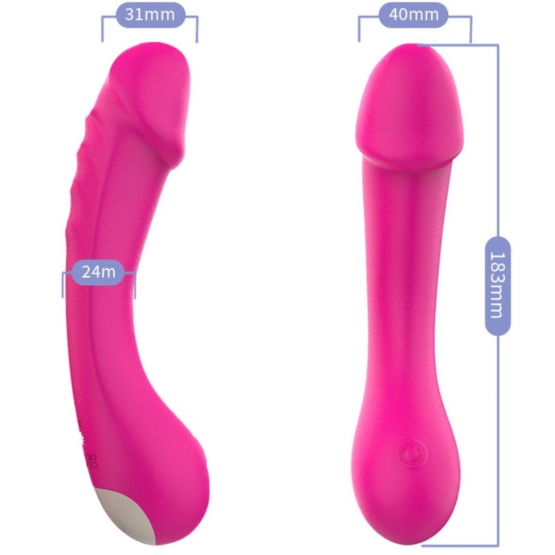 ARMONY - DILDO WIBRATOR NA PUNKT G SILIKONOWY FUKSJA