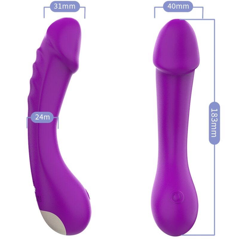 ARMONY - DILDO WIBRATOR NA PUNKT G SILIKONOWY FIOLETOWY
