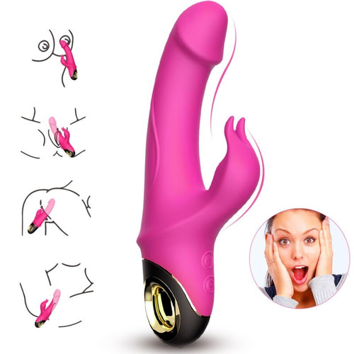 ARMONY - WIBRATOR DILDO METEROR RABBIT ROTATOR FUKSJA