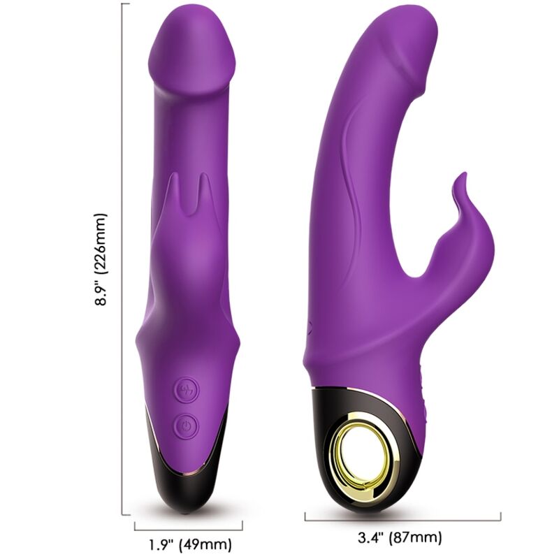 ARMONY - WIBRATOR DILDO METEROR KRÓLIK FIOLETOWY