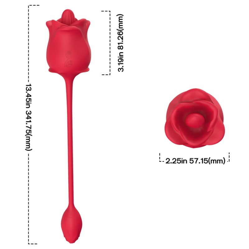 ARMONY - RÓŻOWY STYMULATOR SSUĄCY I WIBRATOR 2 W 1, 10 TRYBÓW Z CZERWONYM OGONKIEM