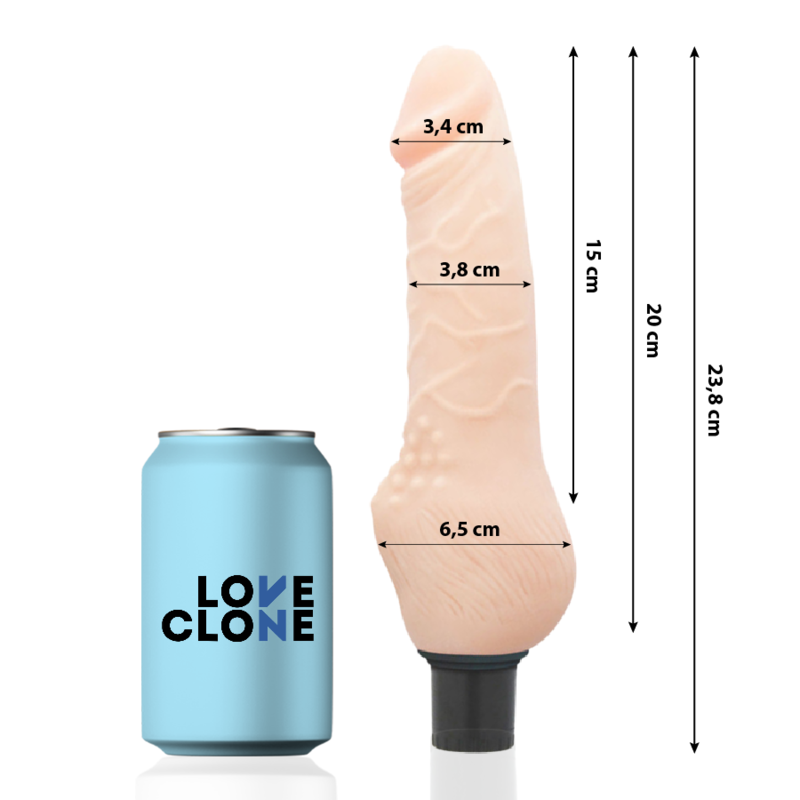 LOVECLONE - DAVEN REALISTYCZNY SAMOSMARUJĄCY 23.8 CM -O- 3.8 CM