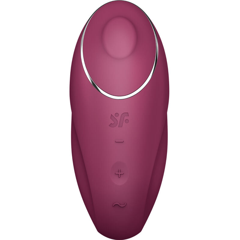 SATISFYER - TAP & CLIMAX 1 WIBRATOR NAKŁADANY CZERWONY