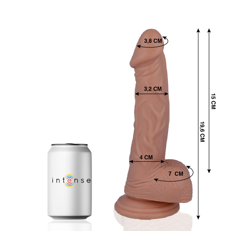 MR INTENSE - 16 REALISTYCZNY PENIS 19,6 CM -O- 3,2 CM