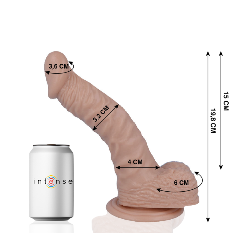 MR INTENSE - 18 REALISTYCZNY PENIS 19,8 CM -O- 3,2 CM