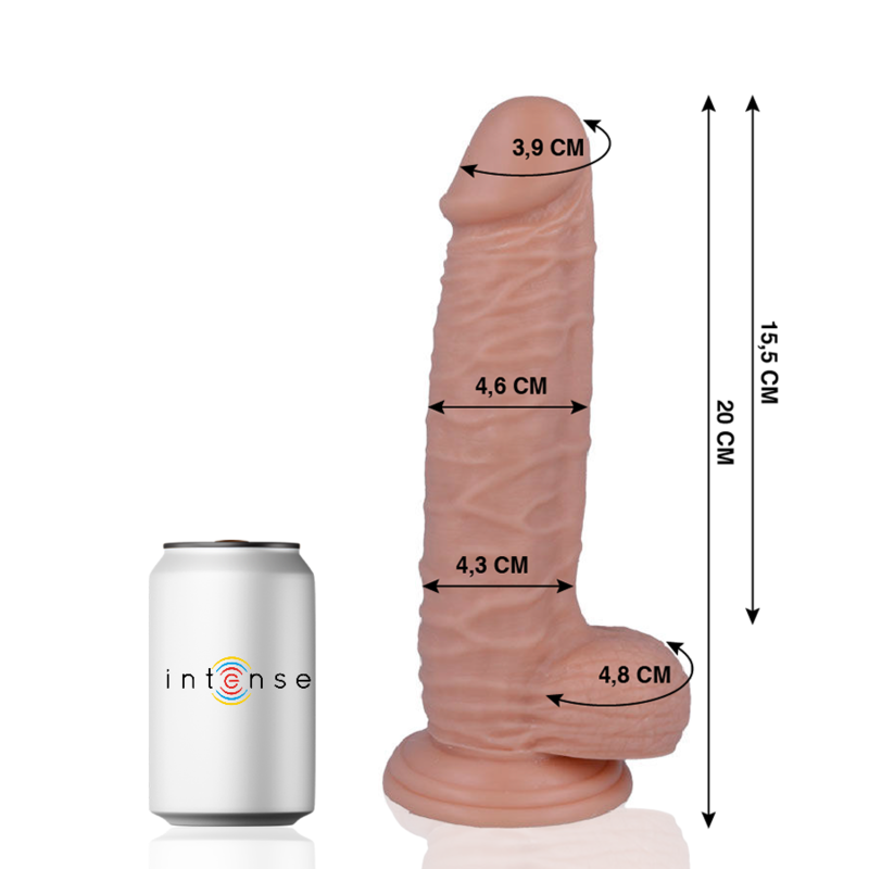 MR INTENSE - 20 REALISTYCZNYCH PENISÓW 20 CM -O- 4,6 CM