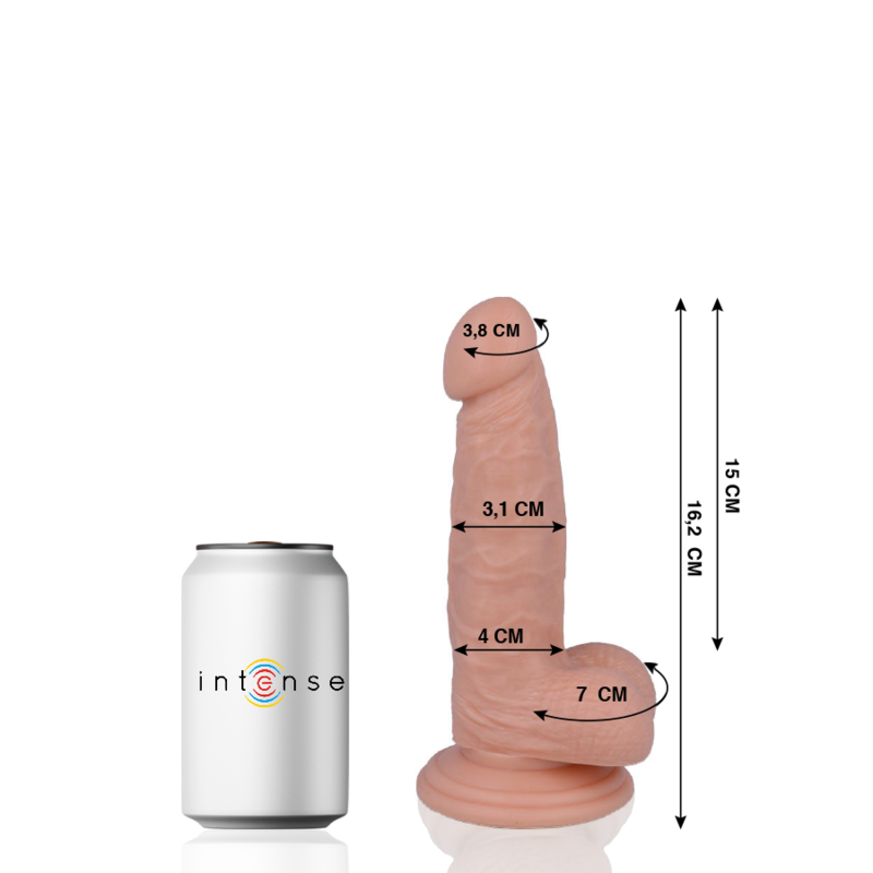 MR INTENSE - 4 REALISTYCZNE PENISY 16,2 CM -O- 3,1 CM