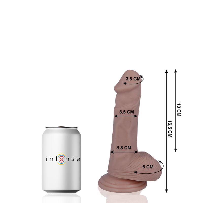 MR INTENSE - 5 REALISTYCZNY PENIS 16,5 CM -O- 3,5 CM