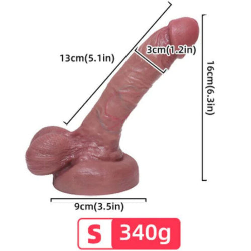 ARMONY - REALISTYCZNE DILDO Z PŁYNNEGO SILIKONU 13 CM