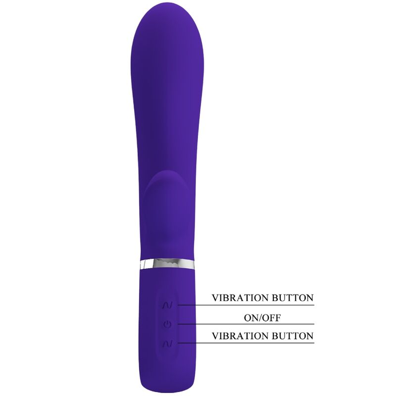 PRETTY LOVE - THOMAS WIELOFUNKCYJNY WIBRATOR G-SPOT FIOLETOWY