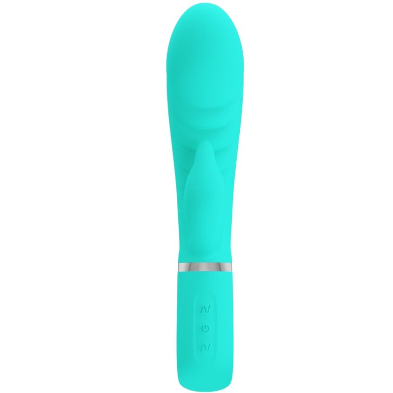 PRETTY LOVE - WIBRATOR WIELOFUNKCYJNY TYPU G-SPOT PRESCOTT W KOLORZE TURKUSOWYM