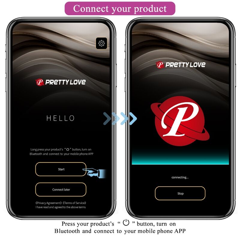 PRETTY LOVE - JAYLEEN WIBRATOR STEROWANY APLIKACJĄ ZDALNIE FIOLETOWY