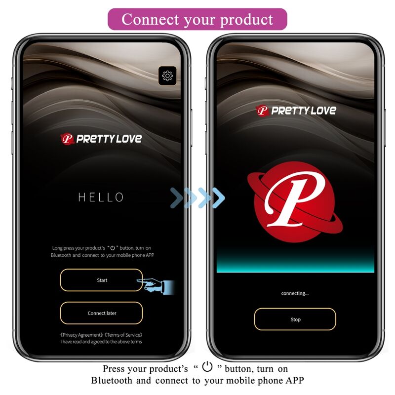 PRETTY LOVE - CATALINA WIBRATOR STEROWANY APLIKACJĄ ZDALNIE FIOLETOWY