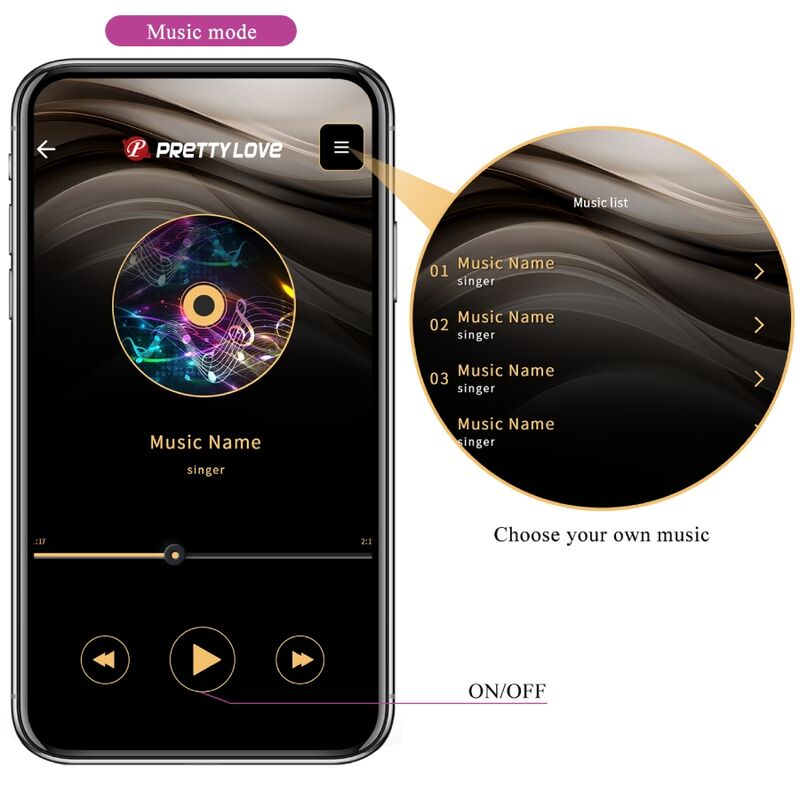 PRETTY LOVE - ABNER APP FIOLETOWY