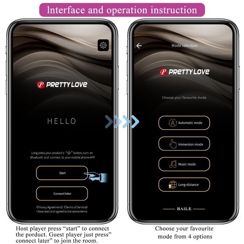 PRETTY LOVE - ABNER APP FIOLETOWY