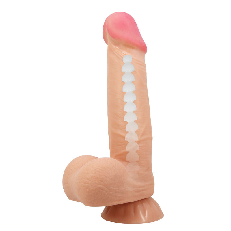 PRETTY LOVE – REALISTYCZNE DILDO Z SERII SLIDING SKIN Z PRZESUWNĄ SKÓRĄ I PRZYSSAWKĄ 21,8 CM