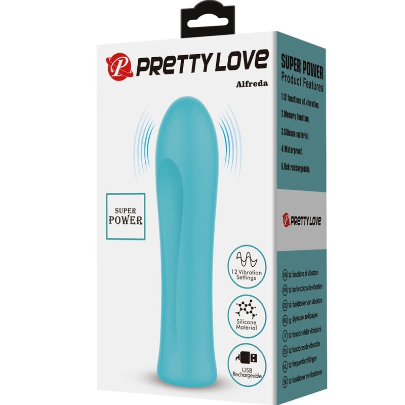 PRETTY LOVE - ALFREDA SUPER POWER WIBRATOR WODNY ZIELONY