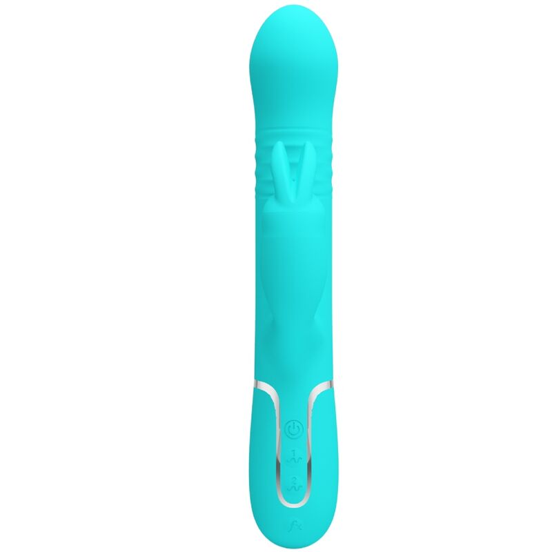 PRETTY LOVE - WIBRATOR COALE RABBIT PEARLS AQUA GREEN