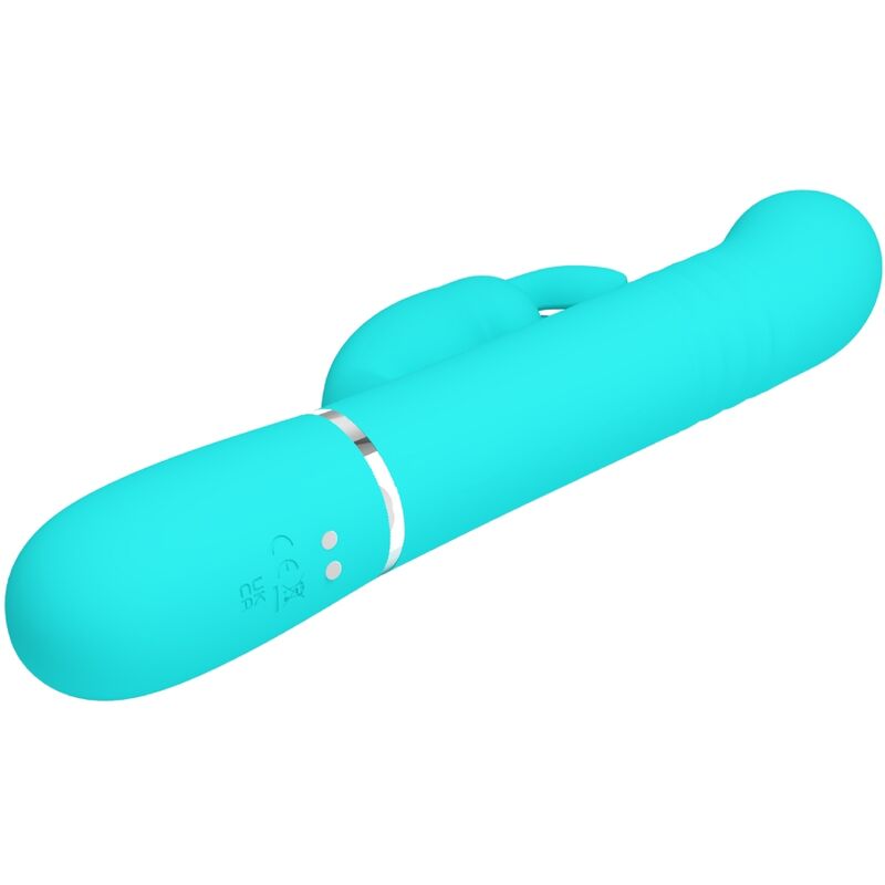 PRETTY LOVE - WIBRATOR COALE RABBIT PEARLS AQUA GREEN