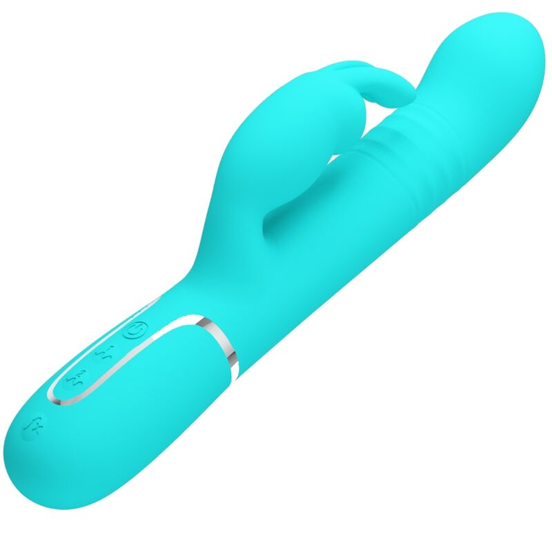 PRETTY LOVE - WIBRATOR COALE RABBIT PEARLS AQUA GREEN