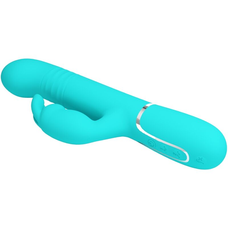PRETTY LOVE - WIBRATOR COALE RABBIT PEARLS AQUA GREEN