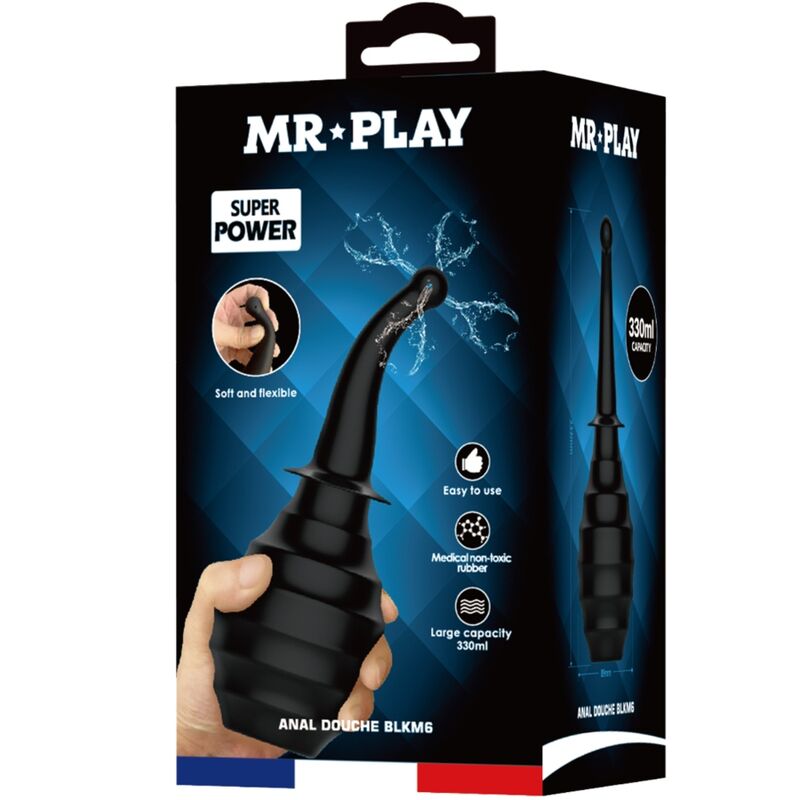 MR PLAY - ANALNA GRUSZKA BLKM6 SUPER POWER CZARNA