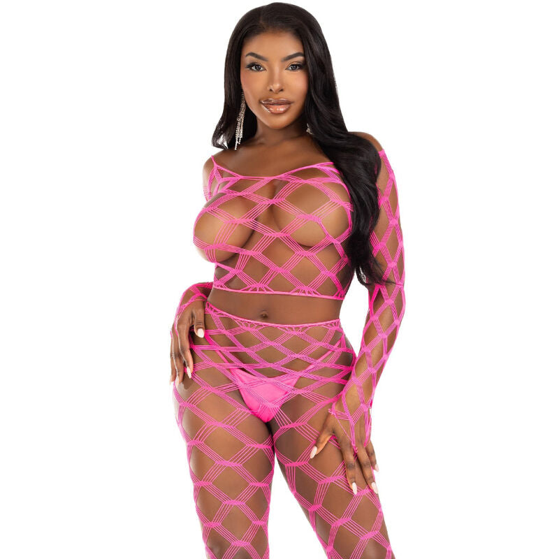 LEG AVENUE - TOP I LEGGINSY HARDCORE FUKSJA