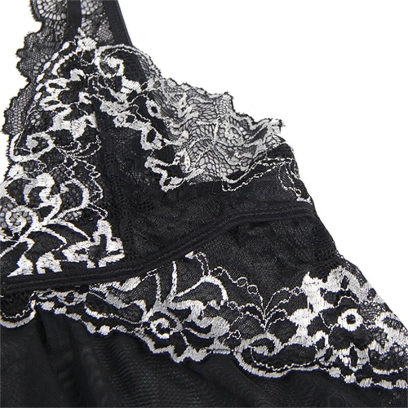 SUBBLIME - BABYDOLL TKANINA TIUL BIUST KORONKA S/M