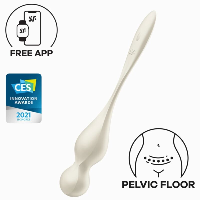SATISFYER - KULKI GEISHA WIBRUJĄCE LOVE BIRDS BIAŁE