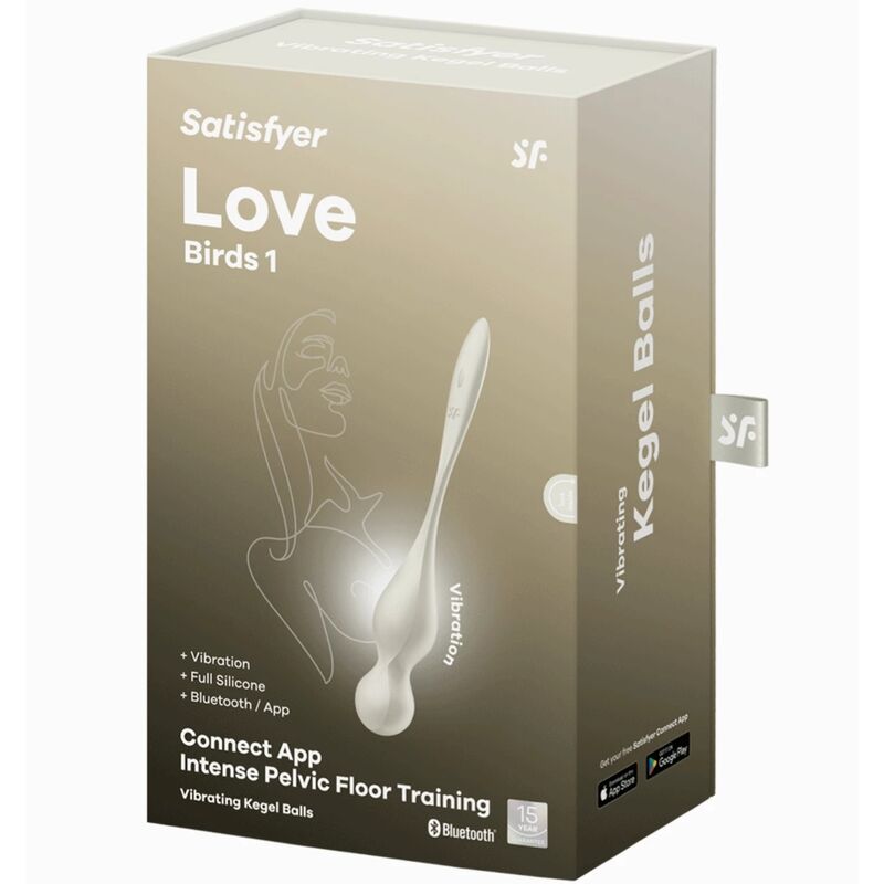SATISFYER - KULKI GEISHA WIBRUJĄCE LOVE BIRDS BIAŁE
