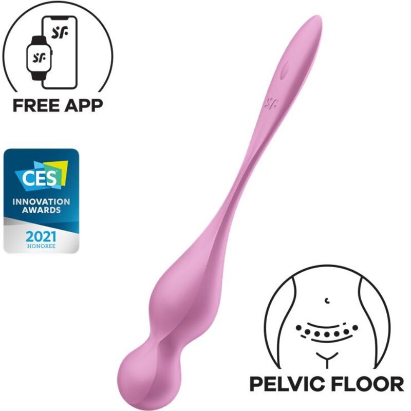 SATISFYER - KULKI GEISHA WIBRUJĄCE LOVE BIRDS RÓŻOWE