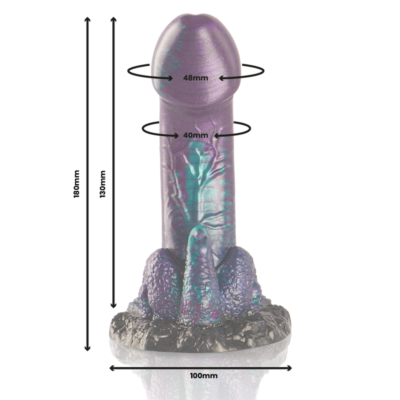 EPICKIE - DILDO BASILISZKA PODWÓJNA ŁUSKOWA PRZYJEMNOŚĆ MAŁY ROZMIAR
