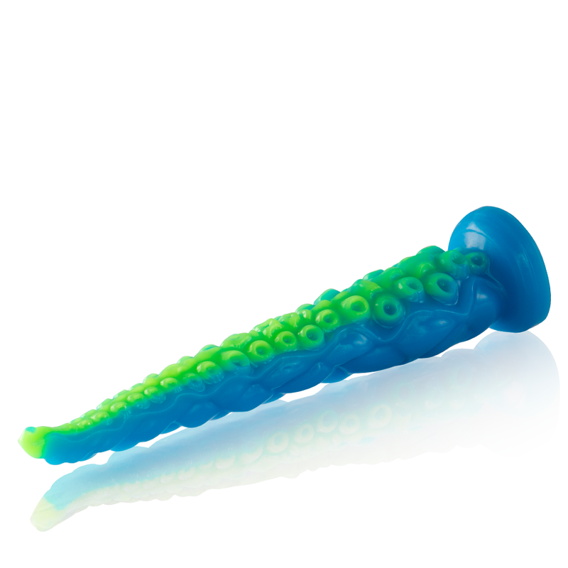EPIC - SCYLLA FLUORESCENCYJNY CIENKI DILDO-MACKA DUŻY ROZMIAR