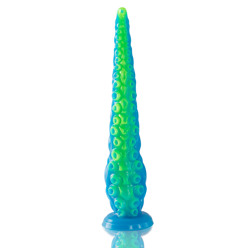 EPIC - SCYLLA FLUORESCENCYJNY CIENKI DILDO-MACKA DUŻY ROZMIAR