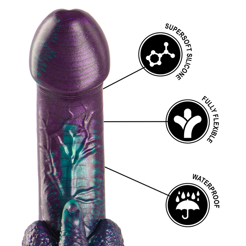 EPICKIE - DILDO BASILISZKA PODWÓJNA ŁUSKOWA PRZYJEMNOŚĆ MAŁY ROZMIAR